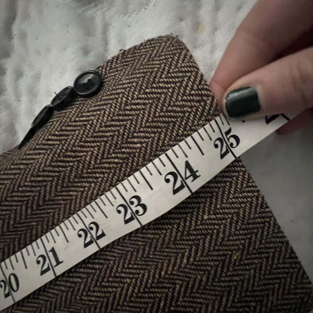 NWOT Mens Blazer Herringbone Tweed Jacket Two Button Wool Blend Sport Coat - Picture 11 of 14